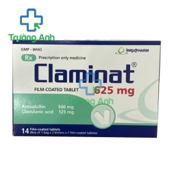 Claminat 625mg - Thuốc điều trị nhiễm khuẩn đường hô hấp hiệu quả