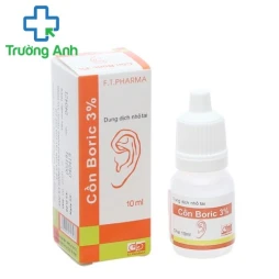 Cồn Boric 3% F.T.Pharma - Thuốc nhỏ tai phòng viêm tai