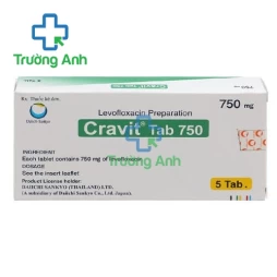 Cravit Tab 750mg Daiichi Sankyo - Thuốc điều trị nhiễm khuẩn hiệu quả