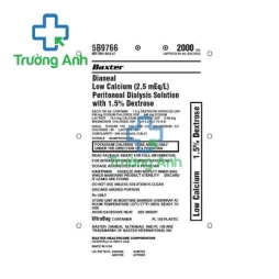 Dianeal Low Calcium 1.5% Baxter - Dung dịch thẩm phân phúc mạc hiệu quả