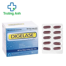 Digelase Hộp 100 Viên SPM - Hỗ trợ giảm đầy hơi, khó tiêu hiệu quả