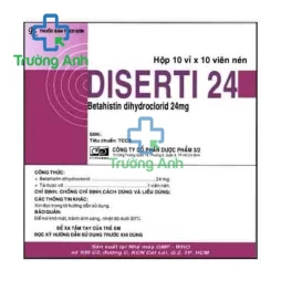 Diserti 24 - Thuốc điều trị chóng mặt, ù tai hiệu quả của F.T.PHARMA