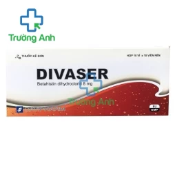 Divaser 8mg - Thuốc điều trị chóng mặt, nhức đầu hiệu quả củ Davipharm