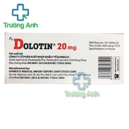 Dolotin 20mg Domesco - Thuốc điều trị tăng cholesterol máu hiệu quả