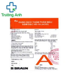 Dung dịch thẩm phân máu đậm đặc HD - 1A (Acid) hiệu quả của B. Braun