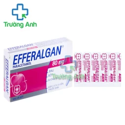 Efferalgan 80mg Upsa (viên đạn) - Thuốc điều trị giảm đau, hạ sốt cảu Fance