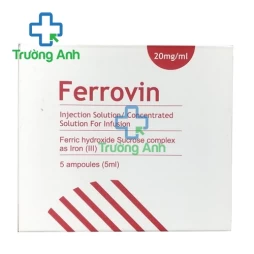 Ferrovin 20mg/ml 5ml thuốc phòng và điều trị bệnh thiếu máu