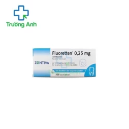 Fluoretten 0,25mg Zentiva - Giúp ngăn ngừa sâu răng ở trẻ em