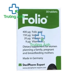 Folio SteriPharm - Giúp bổ sung Axit folic, I ốt và khoáng chất cho cơ thể hiệu quả