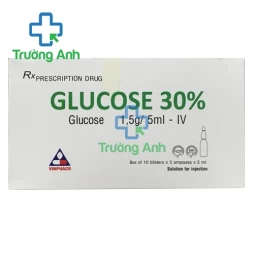 Glucose 30% Vinphaco - thuốc điều trị thiếu hụt carbohydrat hiệu quả