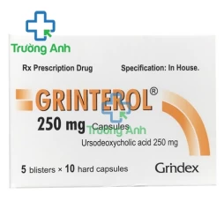 Grinterol 250mg Capsules - Điều trị xơ gan mật, hòa tan sỏi mật