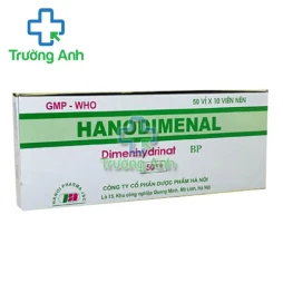 HanoDimenal 50mg - Thuốc chứng say tầu xe hiệu quả