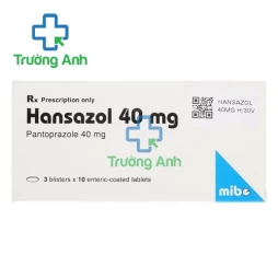 Hansazol 40mg Hasan - Thuốc trị trào ngược dạ dày