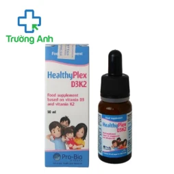 HealthyPlex D3K2 10ml Erbex (dạng nhỏ giọt) - Hỗ trợ bổ sung vitamin D3 và K2 hiệu quả	