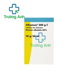 Human Albumin 20% 50ml Teva - Thuốc điều trị giảm sốc thể tích hiệu quả của Hungary