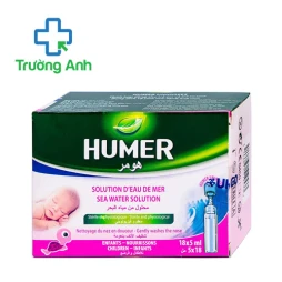 Humer 18 x 5ml - Nước biển sinh lý vệ sinh mũi 