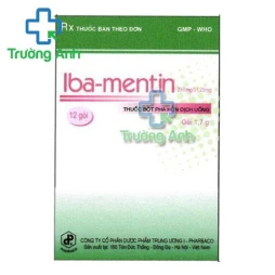 Iba-Mentin 250mg/31,25mg - Thuốc điều trị nhiễm khuẩn hiệu quả của Pharbaco