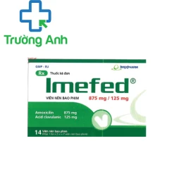 Imefed 875mg/125mg - Thuốc điều trị nhiễm trùng đường hô hấp của Imexpharm