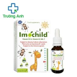 Imochild Vitamin D3 & Vitamin K2 MK7 - Giúp bổ sung vitamin D3 và K2 hiệu quả