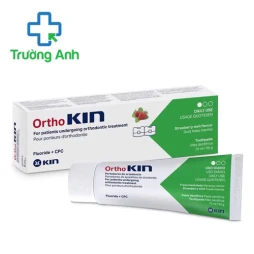 Kem đánh răng Ortho Kin 75ml (hương dâu) - Ngăn ngừa sâu răng hiệu quả