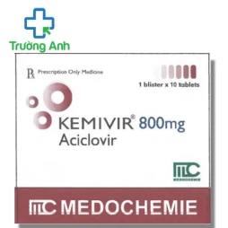 Kemivir 800mg - Thuốc điều trị thủy đậu hiệu quả của CH Síp