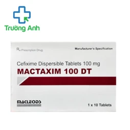 Mactaxim 100 DT Macleods - Thuốc điều trị nhiễm khuẩn hiệu quả