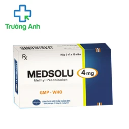 Medsolu 4mg - Thuốc chống viêm và ức chế miễn dịch hiệu quả (3 hộp)