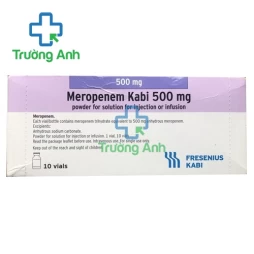 Meropenem Kabi 500mg - Thuốc điều trị nhiễm khuẩn hiệu quả của Italy