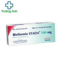 Metformin Stada 500mg - Thuốc điều trị bệnh đái tháo đường hiệu quả