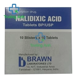 Nalidixic acid 500mg Brawn - Thuốc điều trị nhiễm khuẩn đường tiểu của Ấn Độ