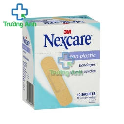 Nexcare tan plastic - Băng keo cá nhân TAN 10 miếng của 3M