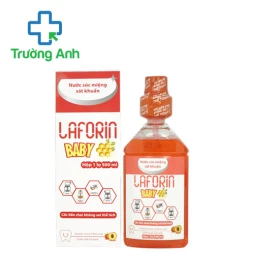 Nước súc miệng Laforin Baby 500ml (hương đào) - Ngăn ngừa vi khuẩn