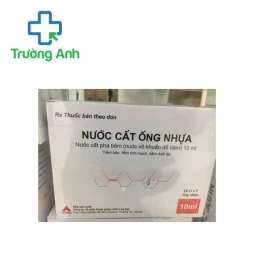 Nước cất ống nhựa 10ml CPC1HN - Dung môi hòa tan các thuốc tiêm hiệu quả