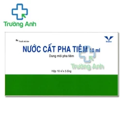 Nước cất pha tiêm 10ml Bidiphar - Dung dịch pha tiêm hiệu quả