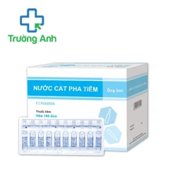 Nước cất pha tiêm F.T.Pharma - Dùng làm dung môi pha thuốc tiêm