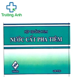 Nước cất pha tiêm 5ml Vidipha - Dung dịch pha tiêm hiệu quả