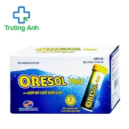 Orezol pluz Hadiphar - Viên sủi hỗ trợ bù nước và điện giải hiệu quả