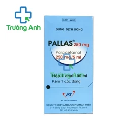 Pallas 250mg/5ml An Thiên Pharma - Thuốc giảm đau hạ sốt hiệu quả