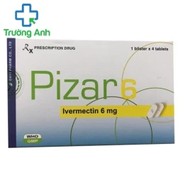 Pizar 6mg - Thuốc trị giun chỉ hiệu quả