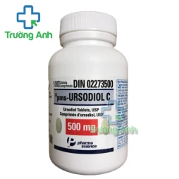 Pms - Ursodiol C 500mg - Thuốc điều trị xơ gan ứ mật, sỏi mật hiệu quả của Canada