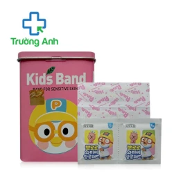 Băng keo cá nhân Pororo Tin-Case màu hồng  