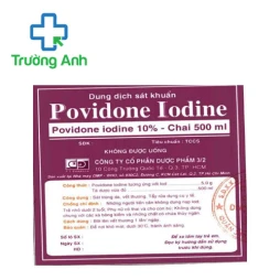 Povidone Iodine 10% 500ml F.T.Pharma (dd sát khuẩn) - Giúp sát trùng vết thương