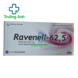 Ravenell-62,5 Davipharm - Thuốc điều trị tăng áp lực động mạch phổi hiệu quả của Davipharm