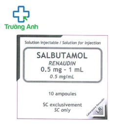 Salbutamol Renaudin 0,5mg/1ml - Thuốc điều trị hen suyễn hiệu quả của Pháp