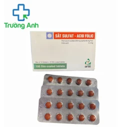 Sắt sulfat - Acid folic TV.Pharm - Giúp bổ sung sắt cho bà bầu hiệu quả