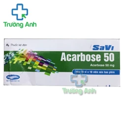 SAVI ACARBOSE 50 - Giúp điều trị đái tháo đường tuýp 2 hiệu quả