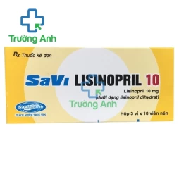 SaVi Lisinopril 10 - Thuốc điều trị tăng huyết áp, suy tim hiệu quả