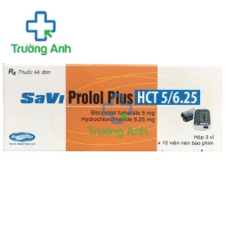 SaViProlol Plus HCT 5/6,25 - Thuốc điều trị tăng huyết áp hiệu quả