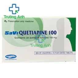 SaVi Quetiapine 100 - Thuốc điều trị tâm thần phân liệt hiệu quả