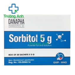 Sorbitol 5g Danapha - Thuốc điều trị triệu chứng táo bón và khó tiêu (3 hộp)